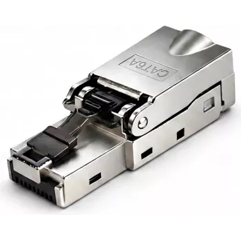DSIT S/FTP CAT6a Werkzeugloser RJ45 Netzwerkstecker für Litzenkabel