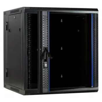 DSIT DS6612-DOUBLE Reversibler Wandmontage-Serverschrank mit Glastür, 600 mm breit