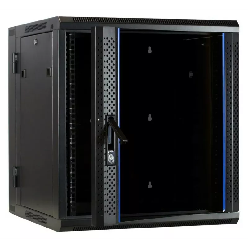 DSIT DS6612-DOUBLE Reversibler Wandmontage-Serverschrank mit Glastür, 600 mm breit