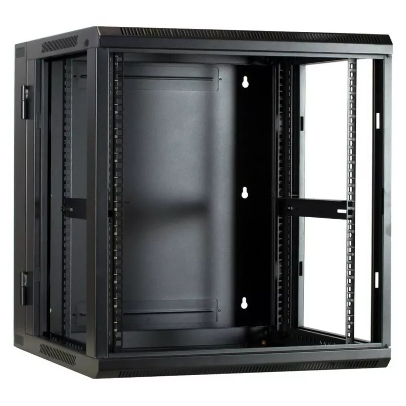 DSIT DS6612-DOUBLE Reversibler Wandmontage-Serverschrank mit Glastür, 600 mm breit