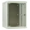 DSIT DS6615W-DOUBLE 6U umkehrbarer Wandmontage-Serverschrank mit Einscheiben-Sicherheitsglas-Tür, Weiß (600x450x370 mm)