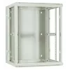 DSIT DS6615W-DOUBLE 6U umkehrbarer Wandmontage-Serverschrank mit Einscheiben-Sicherheitsglas-Tür, Weiß (600x450x370 mm)