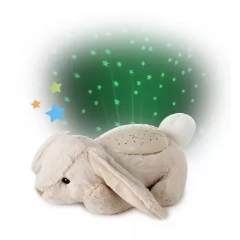 Cloud b Twilight Buddies Hase Plüsch Nachtlicht Projektor Beige