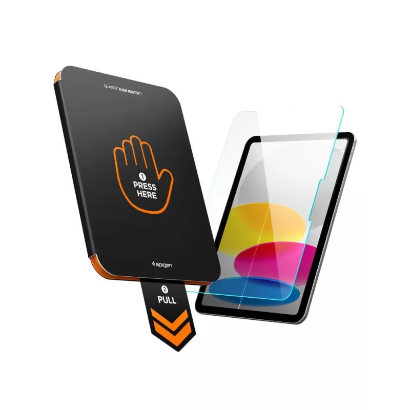 Spigen AlignMaster Glass.tR Panzerglas Displayschutz für iPad 10,9 inch (10. Generation 2022) und iPad 11 inch (11. Generation 2025) - Transparent
