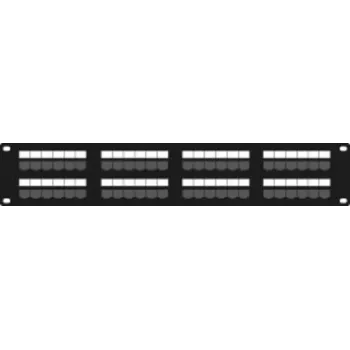 DSIT DS-Patch6-48UTP CAT6 UTP 19 inch 48-Port Netzwerk-Patchpanel, 1U, Schwarz