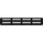DSIT DS-Patch6-48UTP CAT6 UTP 19 inch 48-Port Netzwerk-Patchpanel, 1U, Schwarz