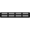 DSIT DS-Patch6-48UTP CAT6 UTP 19 inch 48-Port Netzwerk-Patchpanel, 1U, Schwarz