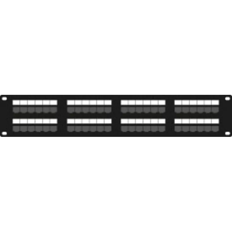 DSIT DS-Patch6-48UTP CAT6 UTP 19 inch 48-Port Netzwerk-Patchpanel, 1U, Schwarz
