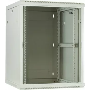 DSIT 12U Wandmontage-Serverschrank mit Glastür, Weiß, 600x600x635 mm