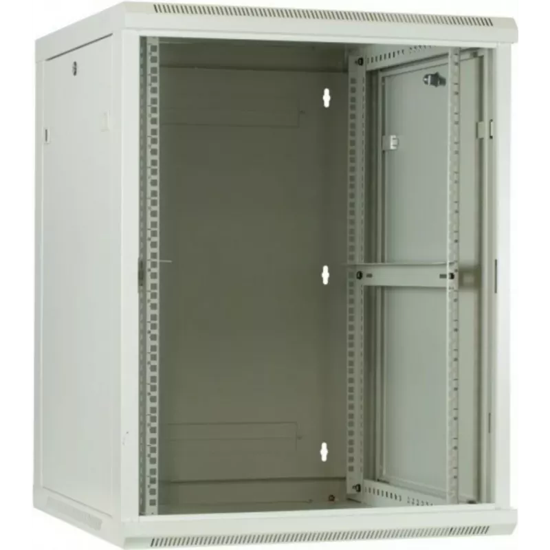 DSIT 12U Wandmontage-Serverschrank mit Glastür, Weiß, 600x600x635 mm