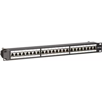 DSIT CAT 6a STP 24-Port 19 inch Rackmontage-Patchpanel