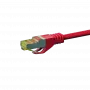 DSIT RJ45 Netzwerkkabel S/FTP (PiMF) Cat.7 Patchkabel, Rot, 0,25 m