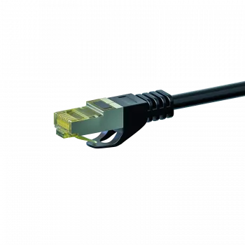DSIT Cat.7 S/FTP PiMF RJ45 Netzwerk-Patchkabel, 1,5 m, Schwarz