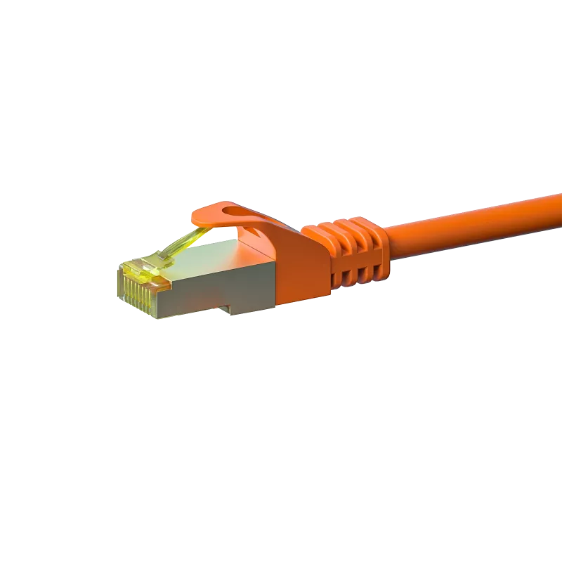 DSIT Cat.7 S/FTP PiMF RJ45 Netzwerk-Patchkabel, Orange, 15 m
