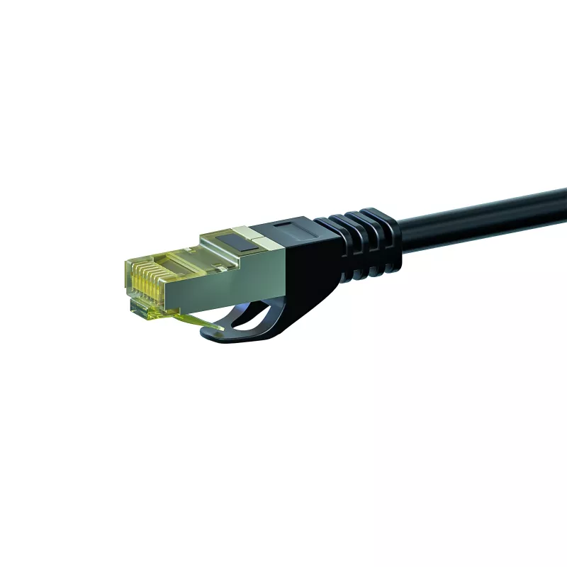 DSIT Cat.7 S/FTP PiMF RJ45 Netzwerk-Patchkabel, 30 m, Schwarz