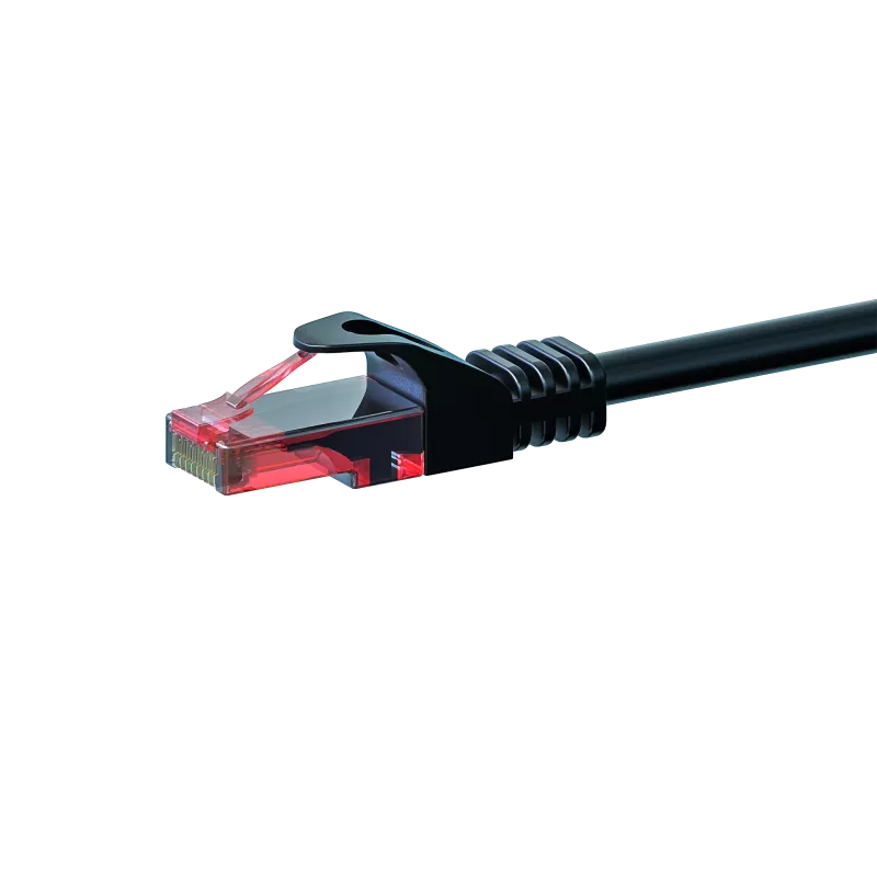 DSIT DC-60-075 CAT6 U/UTP Netzwerkkabel, 7,5 m, Schwarz, 100 % Kupfer