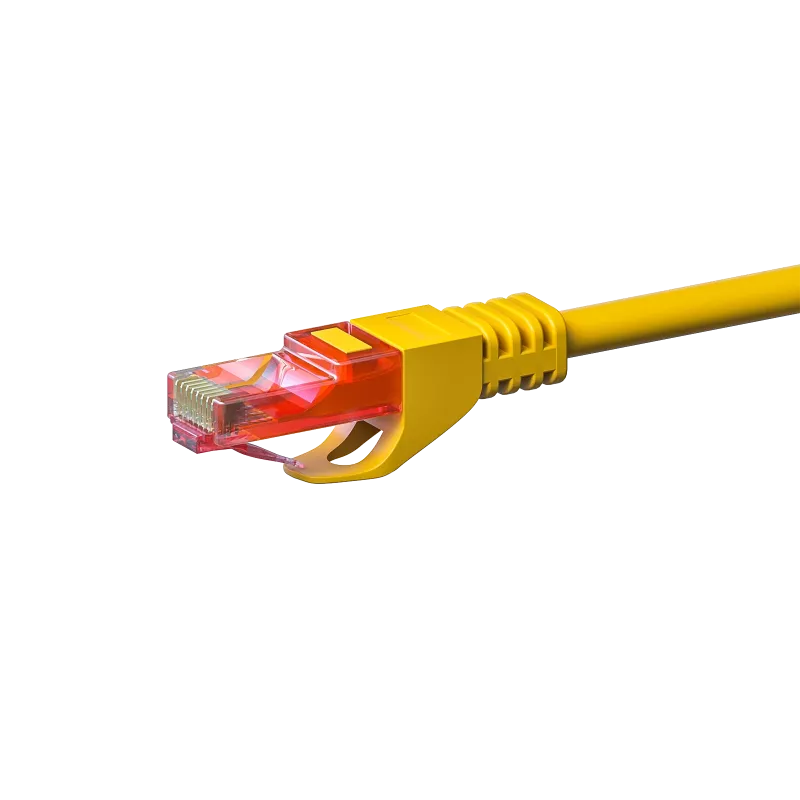 DSIT CAT6 Netzwerkkabel, U/UTP, 50 m, Gelb, 100% Kupfer (DC-67-500)
