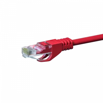 DSIT DC-55-020 CAT5e U/UTP Netzwerkkabel, 2 m, Rot, 100% Kupfer