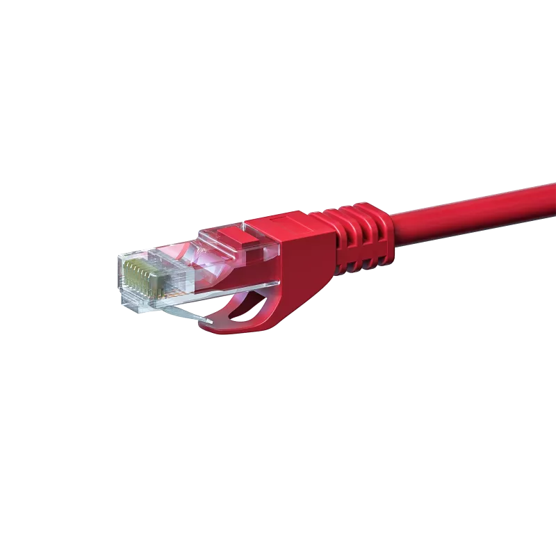 DSIT DC-55-020 CAT5e U/UTP Netzwerkkabel, 2 m, Rot, 100% Kupfer