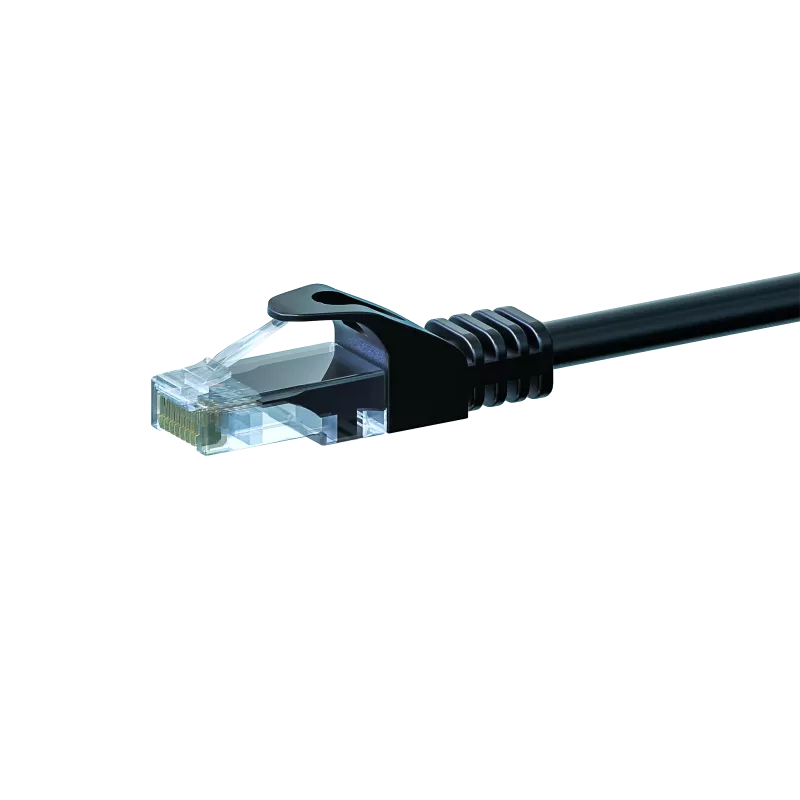 DSIT CAT5e U/UTP Netzwerkkabel, 20 m, Schwarz, 100% Kupfer, RJ45, Gigabit Ethernet