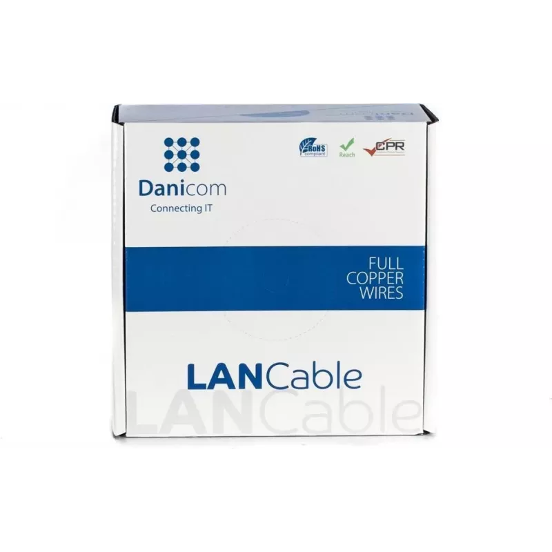 DSIT DANICOM CAT6 UTP 100m PVC Fca Netzwerkkabel DC-UTP6-100-FCA