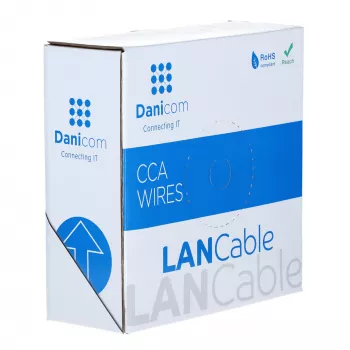 DSIT CAT6 S/FTP Netzwerkkabel AWG 27/7 flexibel 100 m grau CCA