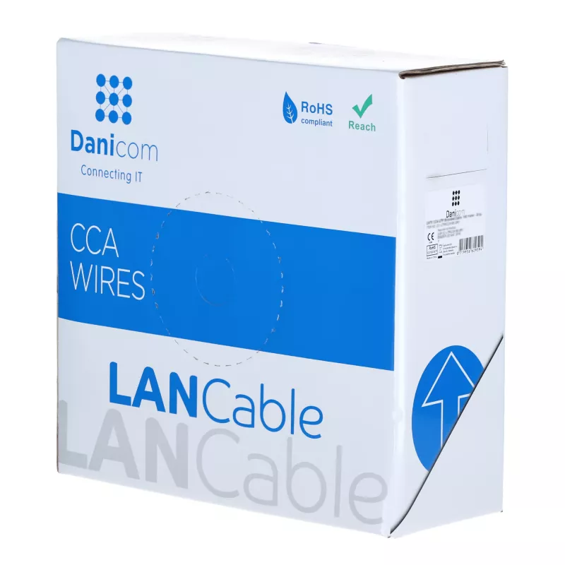 DSIT CAT6 S/FTP Netzwerkkabel AWG 27/7 flexibel 100 m grau CCA