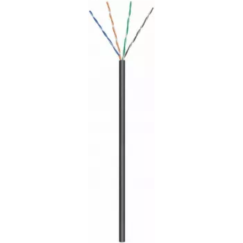 DSIT CAT6 Outdoor-Netzwerkkabel, U/UTP, AWG 24/7 (flexibel), 305 m, Schwarz, CCA
