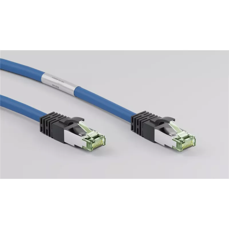 DSIT RJ45 Netzwerkkabel S/FTP PiMF CAT 8 Patchkabel Blau 0,50m