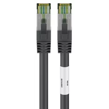 DSIT RJ45 Netzwerkkabel S/FTP PiMF CAT 8 Kabel Schwarz 2m