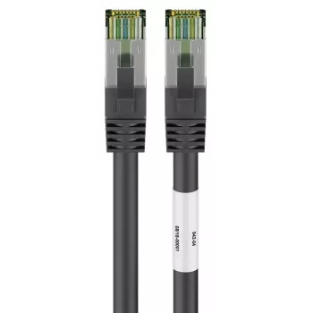 DSIT RJ45 Netzwerkkabel S/FTP PiMF CAT 8 Kabel Schwarz 0,25m
