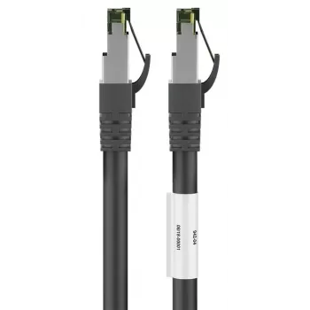 DSIT RJ45 Netzwerkkabel S/FTP PiMF CAT 8 Kabel Schwarz 0,25m
