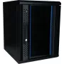 DSIT 9U 10 inch Wandmontage-Serverrack mit Glastür, 370x450x486 mm, Schwarz