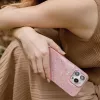 UNIQ Coehl Terrazzo Hülle für iPhone 14 Plus / 15 Plus, Korallenrosa