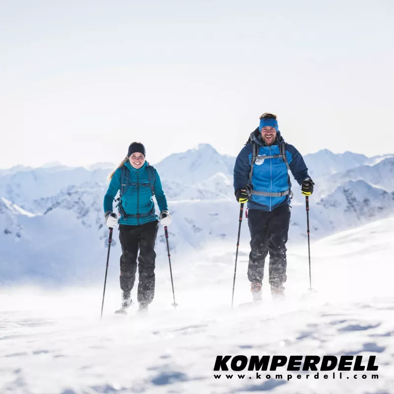 Komperdell Carbon C2 Ultralight Skitourenstöcke - Schwarz/Orange