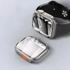 TECH-PROTECT DEFENSE360 Apple Watch 4/5/6/SE (44mm) Titan/Orange Robustes Gehäuse mit integriertem Armband