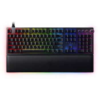 Razer Huntsman V2 kabelgebundene Gaming-Tastatur, Analog Optical Switches, nordisches Layout, RGB, schwarz (RZ03-03610600-R3N1)