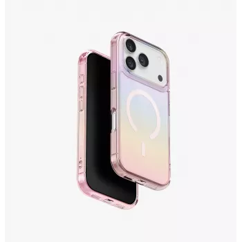 UNIQ Iridescia Magclick Ladecase für iPhone 17 Pro - Mitternachtsquarz