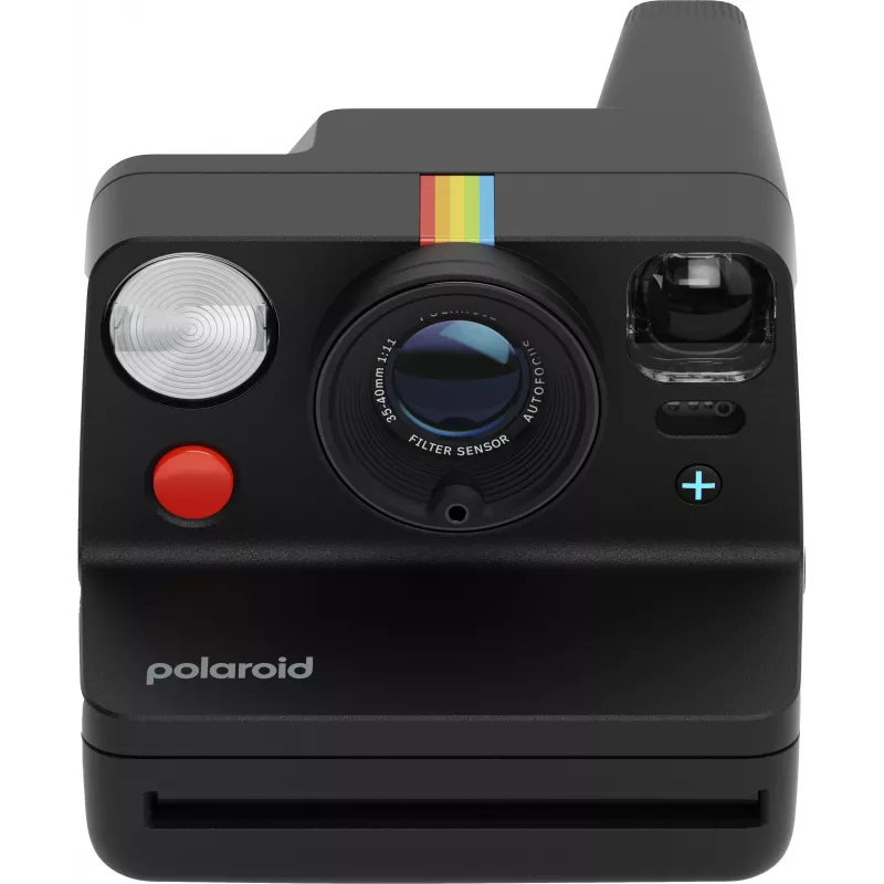 Polaroid Everything Box Now+ Gen 3 Schwarz Sofortbildkamera-Set mit 2x Color 600 Film Doppelpack
