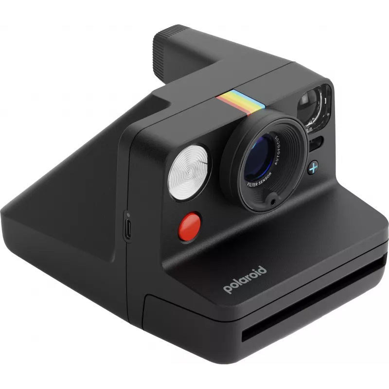 Polaroid Everything Box Now+ Gen 3 Schwarz Sofortbildkamera-Set mit 2x Color 600 Film Doppelpack