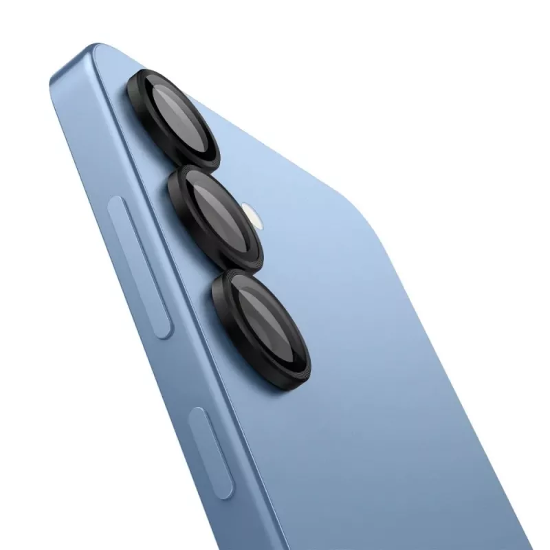 Spigen Optik Pro Glas.tR EZ Fit Kamera-Schutz 2er-Pack für Samsung Galaxy S25 - Schwarz