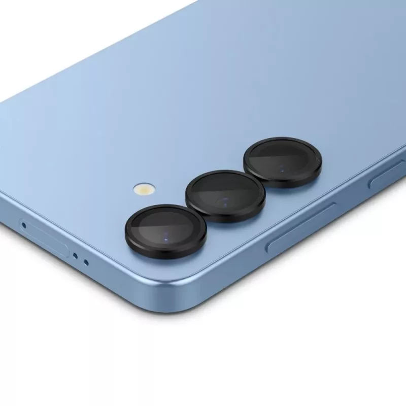 Spigen Optik Pro Glas.tR EZ Fit Kamera-Schutz 2er-Pack für Samsung Galaxy S25 - Schwarz
