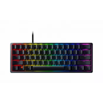 Razer Huntsman Mini 60% kabelgebundene optomechanische Gaming-Tastatur, nordisches Layout, RGB, schwarz (RZ03-03391300-R3N1)