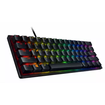 Razer Huntsman Mini 60% kabelgebundene optomechanische Gaming-Tastatur, nordisches Layout, RGB, schwarz (RZ03-03391300-R3N1)