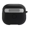 UNIQ Valencia Antimicrobial Hülle für Apple AirPods 3. Generation - Mitternachtsschwarz