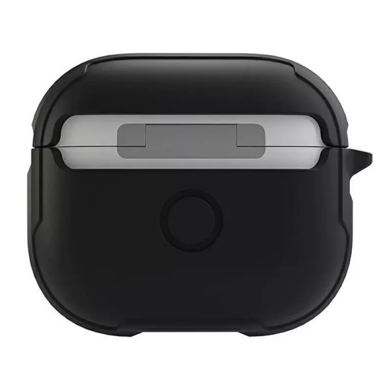 UNIQ Valencia Antimicrobial Hülle für Apple AirPods 3. Generation - Mitternachtsschwarz