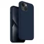 UNIQ Lino Marine Blue Hülle für iPhone 14 Plus / 15 Plus 6,7 Zoll