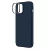 UNIQ Lino Marine Blue Hülle für iPhone 14 Plus / 15 Plus 6,7 Zoll