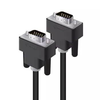 ALOGIC VGA-MM-02 2m VGA-zu-VGA-Kabel mit Audio, Schwarz