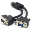 ALOGIC VGA-MM-02 2m VGA-zu-VGA-Kabel mit Audio, Schwarz